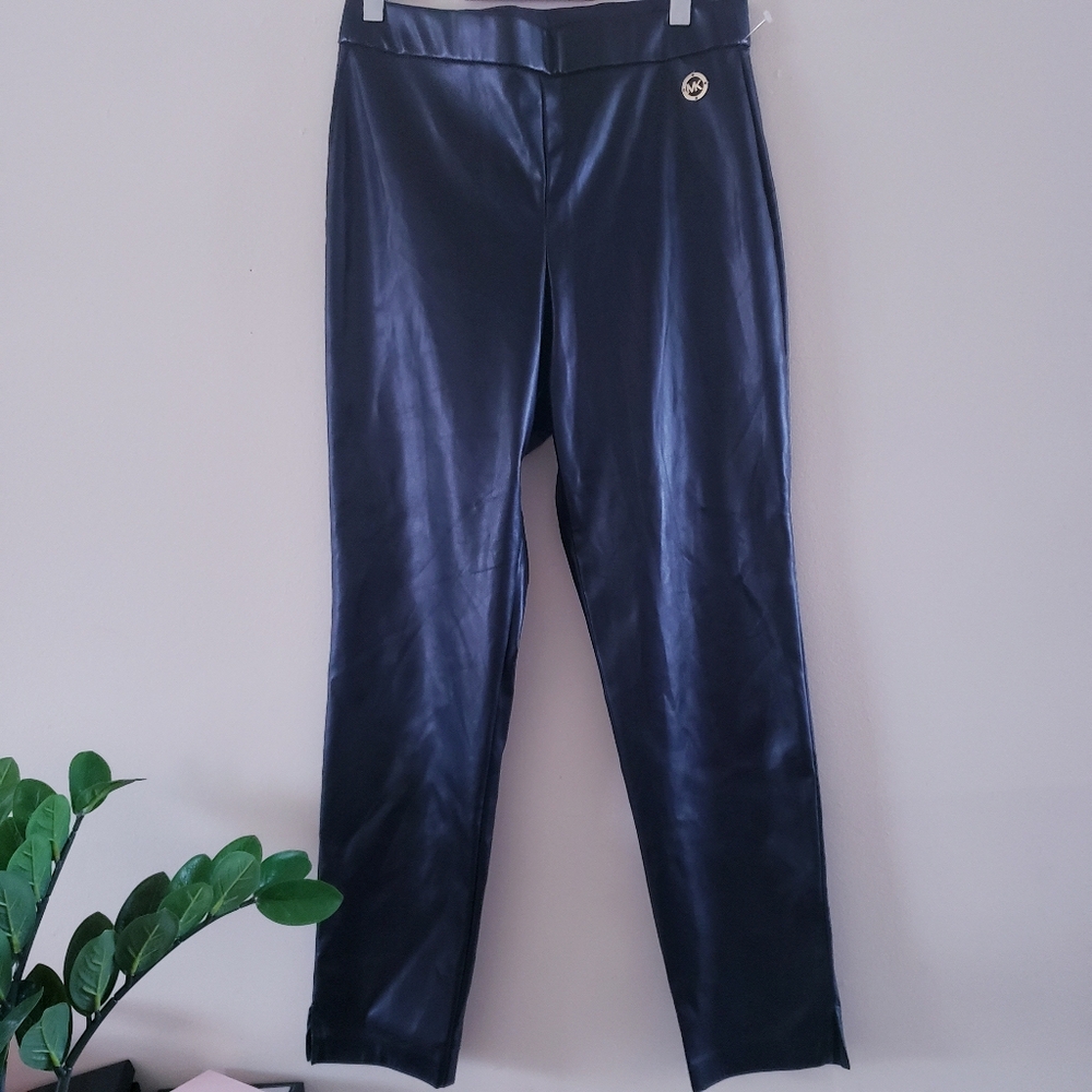 MICHAEL Michael Kors NWOT Hr Faux Leather Legging - Black S MSRP $110 USD